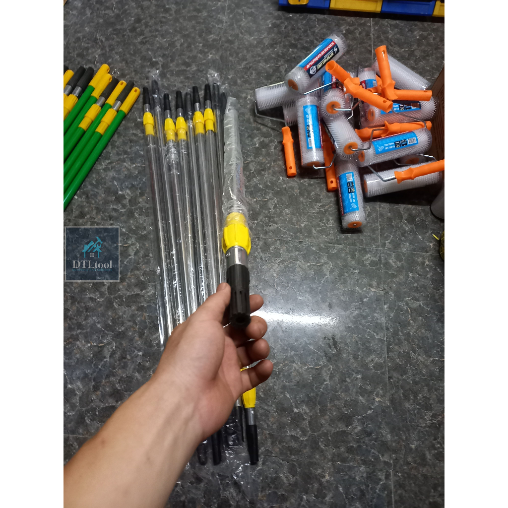 Gậy lăn sơn 1.2m kéo dài 2m. Sào thi công sơn