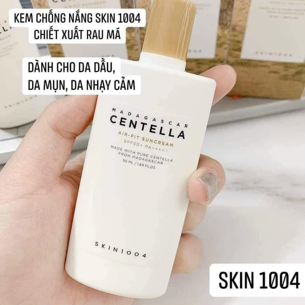 Kem chống nắng Skin1004 Madagascar Centella Air-Fit Suncream Plus SPF50+ PA++++ 50ml - Mini size 20ml