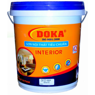 Siêu Rẻ Thùng Sơn Nội Thất Cao Cấp DoKa 25kg Sơn nước đủ màu giá rẻ trang trí, decor phòng ngủ thay giấy dán tường