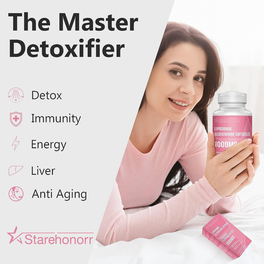 Viên uống Starehorror LIPOSOMAL GLUTAHIONE 1000MG x 30 lần dùng