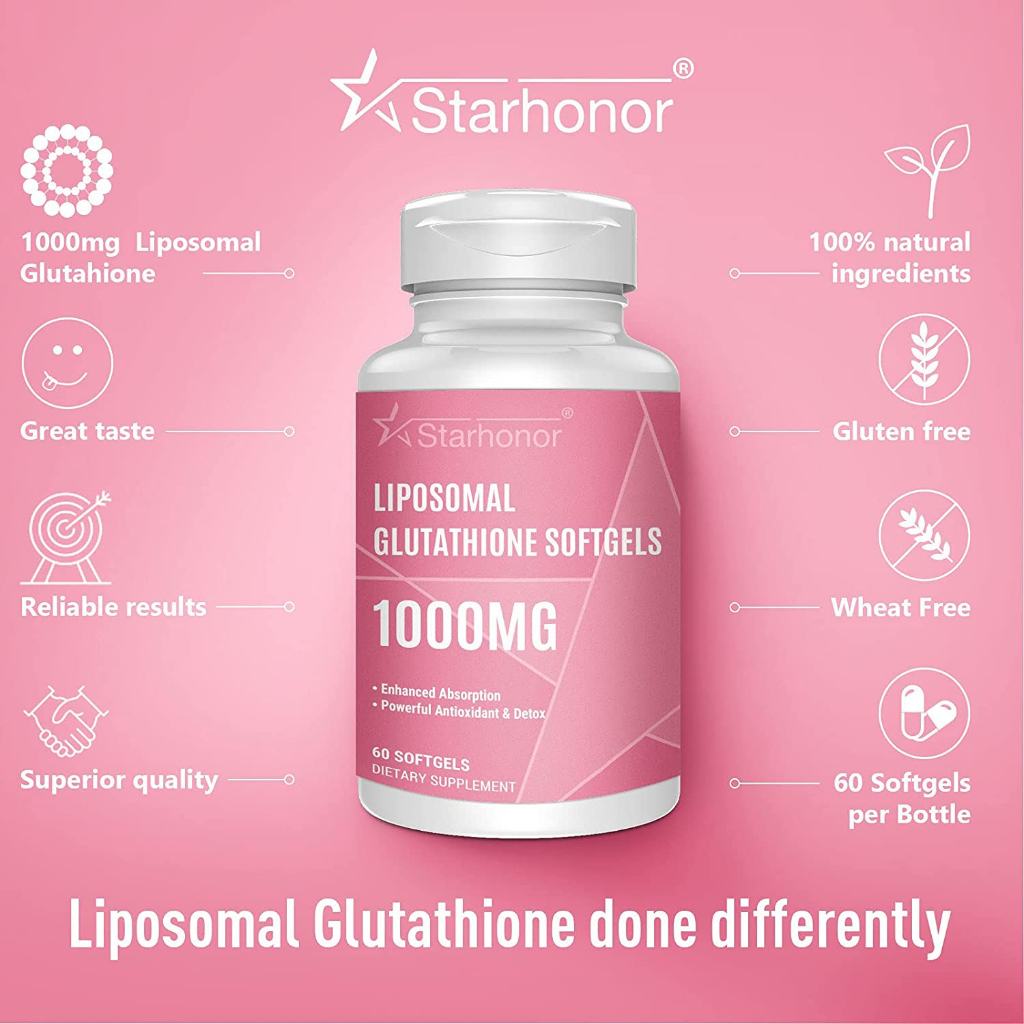 Viên uống Starehorror LIPOSOMAL GLUTAHIONE 1000MG x 30 lần dùng