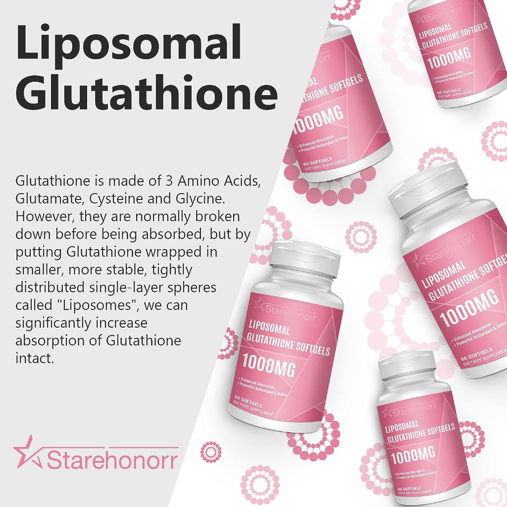 Viên uống Starehorror LIPOSOMAL GLUTAHIONE 1000MG x 30 lần dùng
