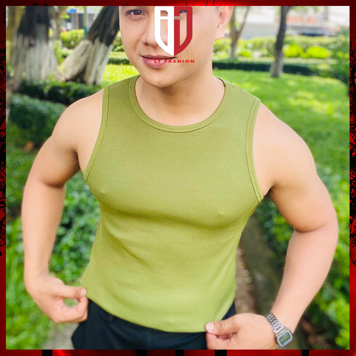 Áo Ba Lổ Nam Gymmer Cotton Thun Gân Tank Top Cổ TRòn Áo Sát Nách Ôm Body LT Fashion