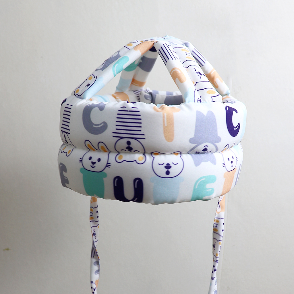 Mũ bảo vệ đầu cho bé tập đi - Mũ bảo hiểm cho bé Alphabet