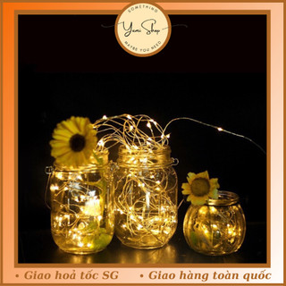 Dây Đèn Led Đom Đóm Mini Trang Trí Giáng Sinh Lãng Mạn Làm Hộp Quà Tặng 1 2 Mét