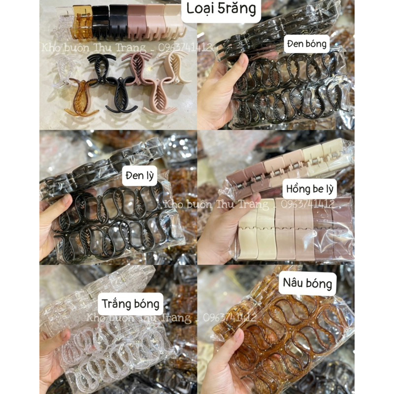 Kẹp tóc, kẹp càng cua 3răng 5răng