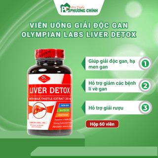  Viên Uống Giải Độc Gan Liver Detox Olympian Labs - Hỗ Trợ Mát Gan  Hộp 60 viên  