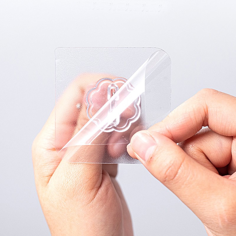 Miếng dán dính tường móc treo đồ siêu dính siêu bền siêu rẻ KT 6x6cm