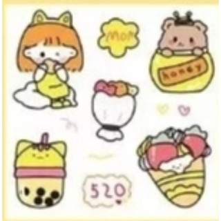 ✨✨STICKER DỄ THƯƠNG K THẤM NƯỚC ❤❤