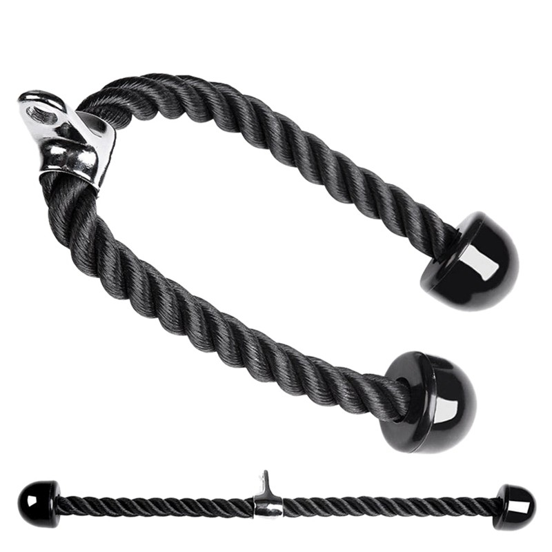 Dây Cáp Tricep Rope Bicep Hỗ Trợ Tập GYM Đầy Đủ Nhóm Cơ Tay Sau, Tay Trước, Lưng Xô