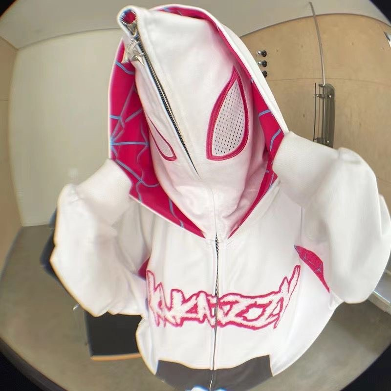 Áo Khoác, Áo Hoodie Khóa zip 2 Mũ Người Nhện Mẫu Mới Hottrend.ln