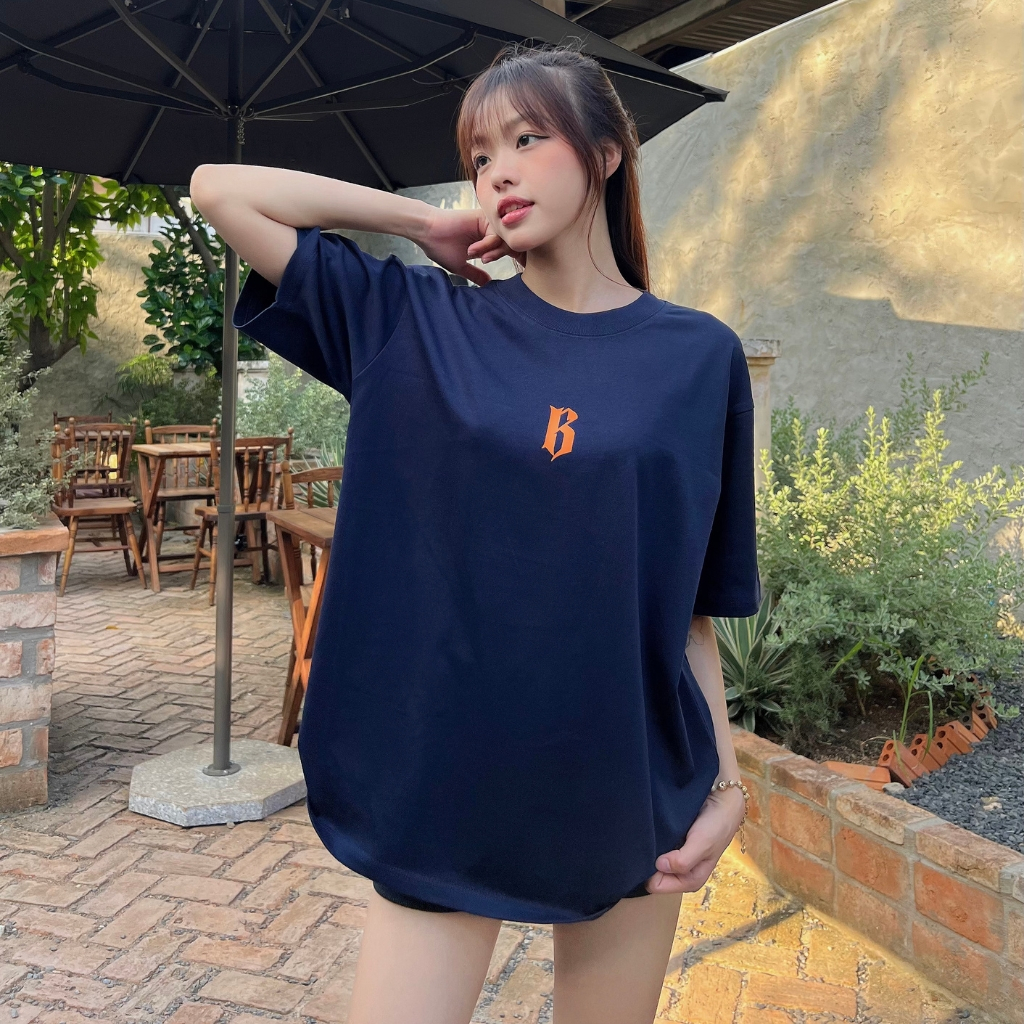 Áo thun basic Boiz Club logo chữ B thun nam nữ unisex cotton 100%