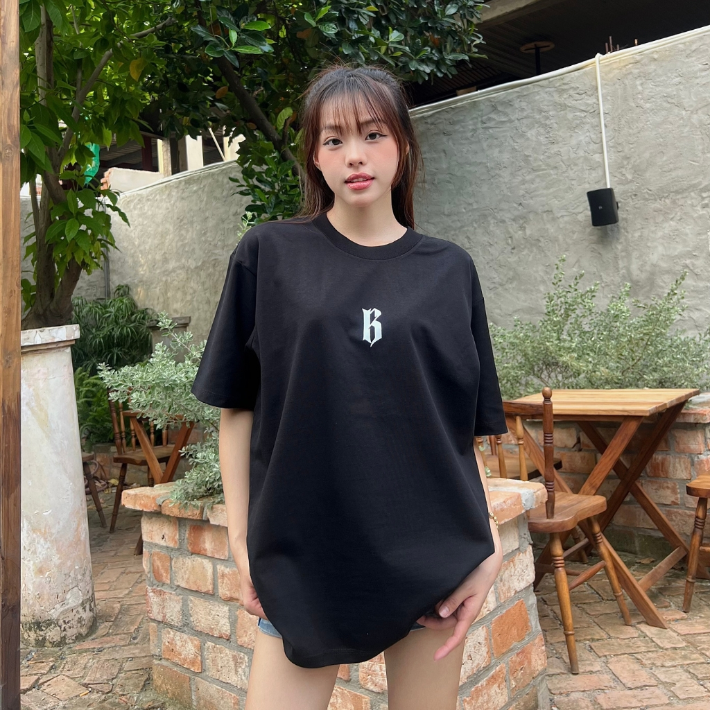Áo thun basic Boiz Club logo chữ B thun nam nữ unisex cotton 100%