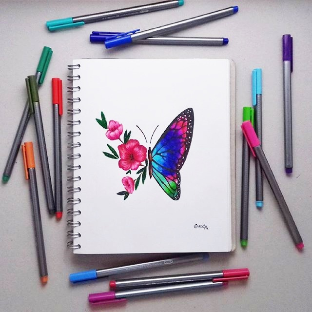 Bút đi nét liner Staedter 334 vẽ kỹ thuật caligraphy phác thảo / Bút lông kim Đức Triplus Fineliner ngòi 0.3mm