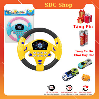 Đồ chơi vô lăng cho bé - tặng xe dây cót trị giá 40k - vô lăng đồ chơi có nhạc