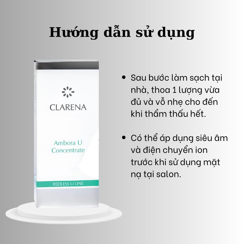 Serum Vitamin U Clarena 30ml dành cho da giãn mao mạch