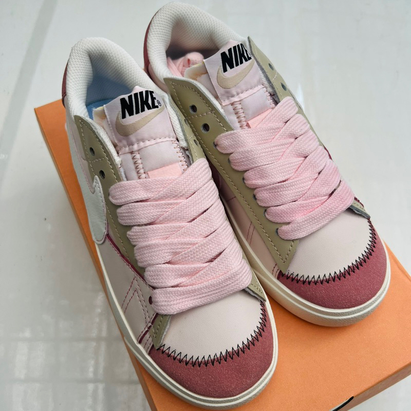 Giày Thể Thao NlKE Blazer Full Hồng Nữ Bản Đẹp Full Bill Box - Sứa Sneaker