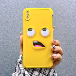 [ Iphone XsMax ] Ốp Lưng Bảo Vệ Camera Funny Face