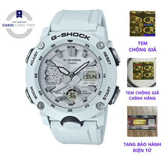 Đồng hồ nam casio g shock ga-2000s-7adr dây màu trắng - lõi cacbon - chống nước 200m , bảo hành 12 tháng