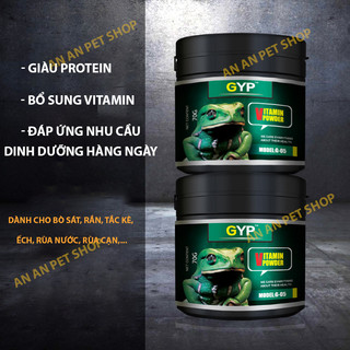 Bột gyp - bổ sung vitamin cho bò sát, rắn, ếch, tắc kè, rùa nước, rùa cạn,...