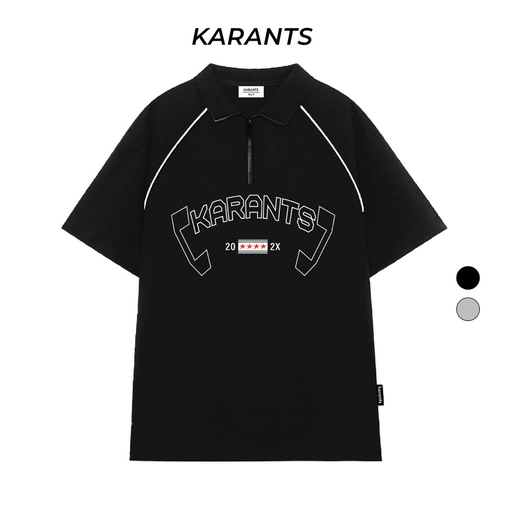 [Mã FATREND2810 giảm đến 30k tối đa 99k] Áo Polo Phối Viền Nổi Karants Local Brand Streetwear Form Oversize - KR59