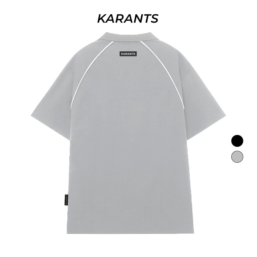 [Mã FATREND2810 giảm đến 30k tối đa 99k] Áo Polo Phối Viền Nổi Karants Local Brand Streetwear Form Oversize - KR59