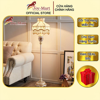 Đèn Cây Tân Cổ Điển ❤ JOYMART ❤ Đèn Đứng Trang Trí Phòng Ngủ Chao Vải Lụa Cao Cấp Tặng Kèm Bóng LED MB9995