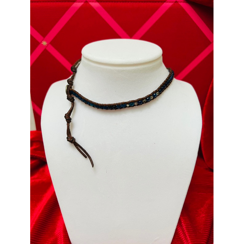 Thanh lý dây chuyền ngắn tết hạt, nút cài handmade