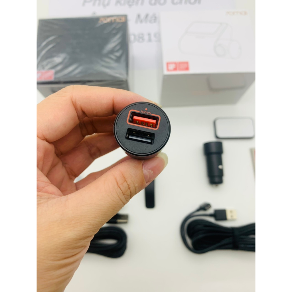 Tẩu cáp nguồn đế cài xịn film zin theo hộp cam hành trình xiaomi 70mai A500s A500 Lite Pro M300 1s