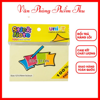 Set 3 xấp giấy note, giấy ghi chú kích cỡ 3x2 - 3x3 - 3x4 - 3x5 cm chính hãng uni - t