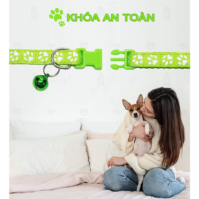 Vòng cổ  thiết kế dễ thương dành cho cún cưng và mèo cưng