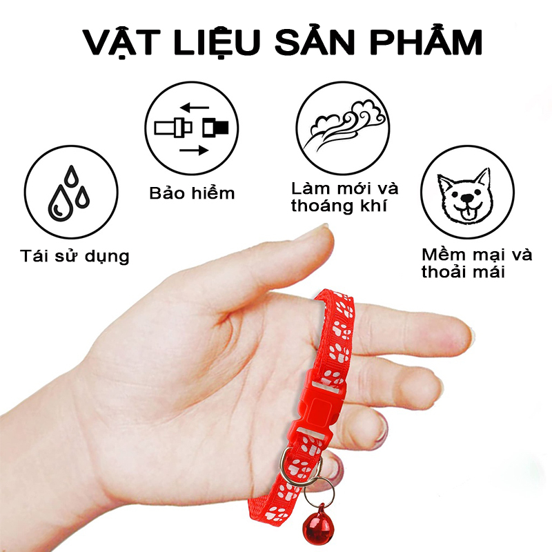 Vòng cổ  thiết kế dễ thương dành cho cún cưng và mèo cưng