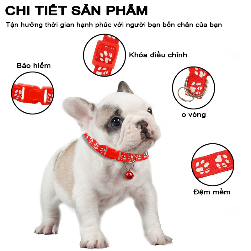 Vòng cổ  thiết kế dễ thương dành cho cún cưng và mèo cưng