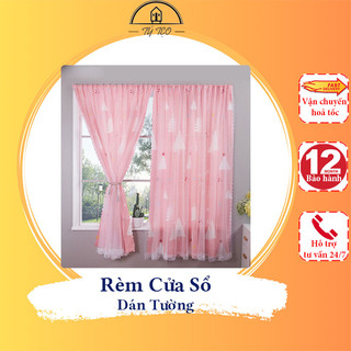 Rèm Cửa Dán Tường Chống Nắng 2 Lớp Trang Trí Cửa Sổ, Phòng Khách Dễ Dàng Lắp Không Khoan - Gia Dụng Tý Tẹo