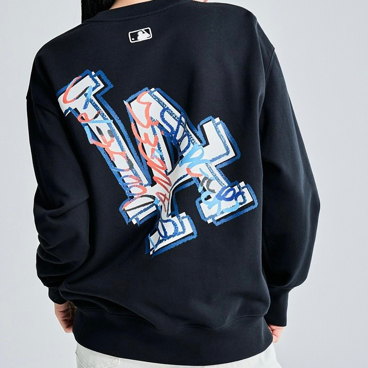 Áo Sweater MLB Like Pop  nỉ thêu logo nam nữ mới nhất Áo nỉ MLB thêu logo in hình nổi bật nam nữ cao cấp