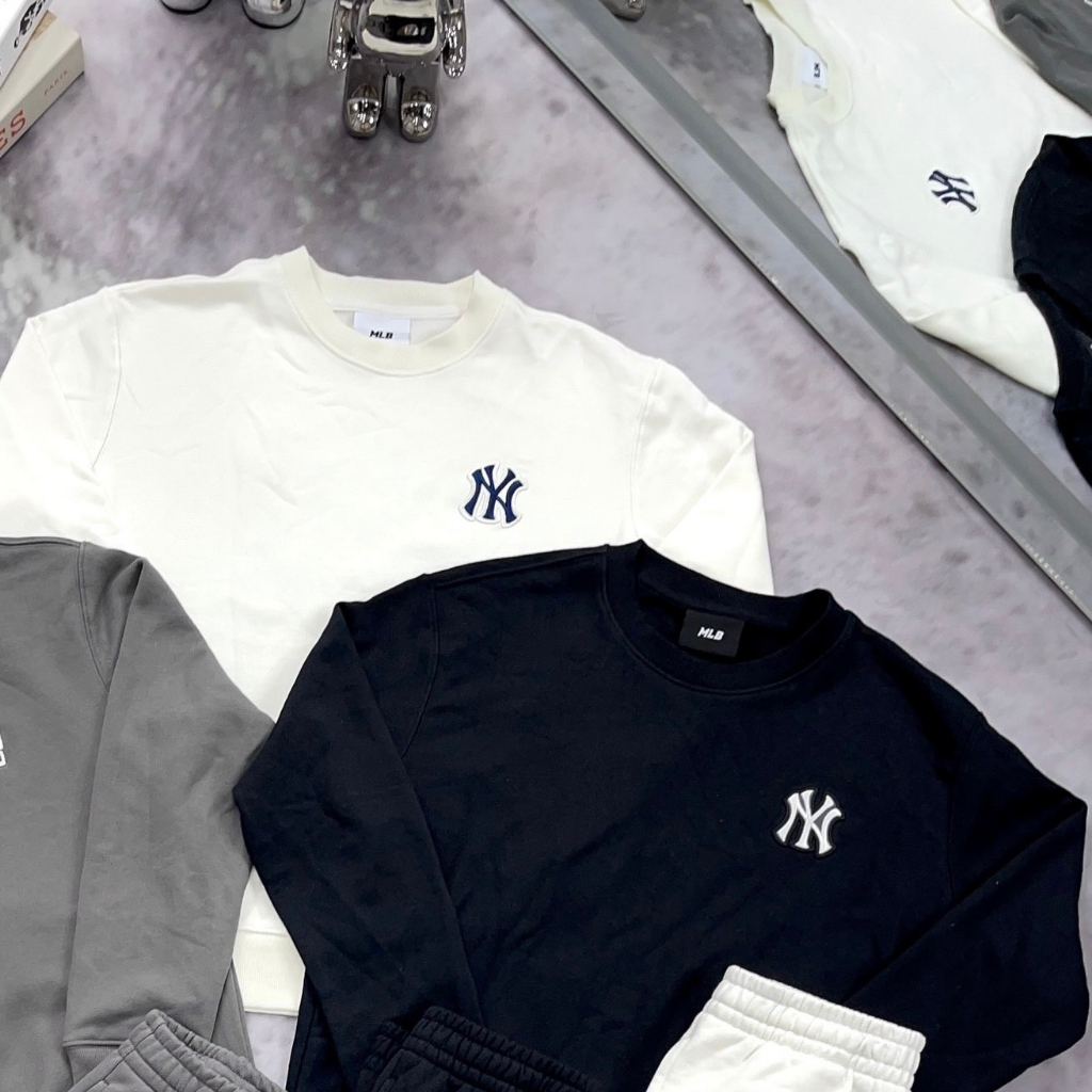 Áo Sweater MLB Monogram Gradation in hình nam nữ cao cấp Áo nỉ MLB nam nữ thêu logo nam nữ mới nhất