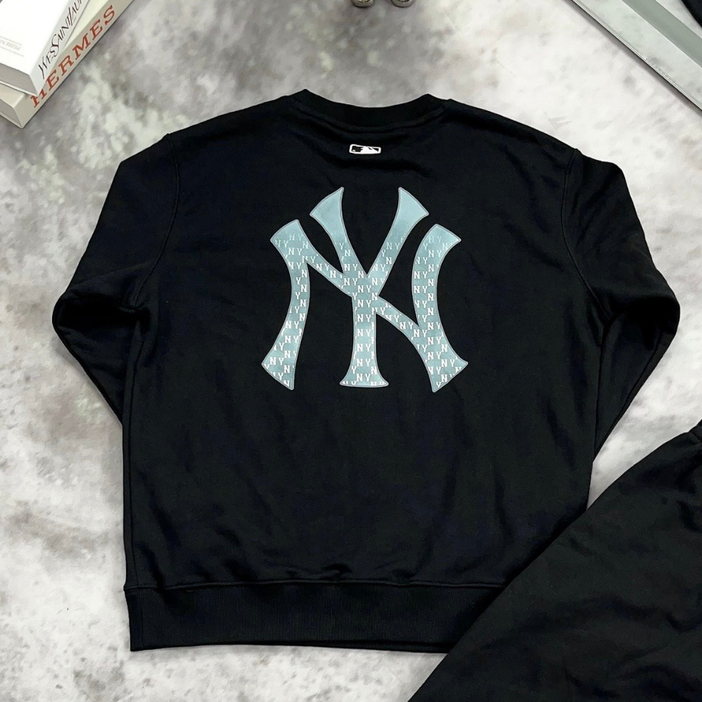 Áo Sweater MLB Monogram Gradation in hình nam nữ cao cấp Áo nỉ MLB nam nữ thêu logo nam nữ mới nhất
