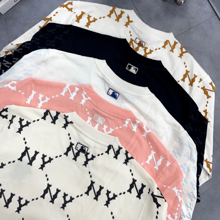 Áo Sweater NY Monogram nam nữ hot trend mới nhất Áo nỉ MLB thu đông nam nữ cao cấp