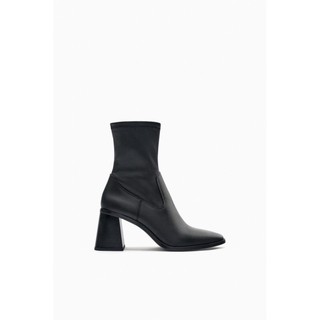 Boot Zara auth cổ lửng da thật cao 7 phân