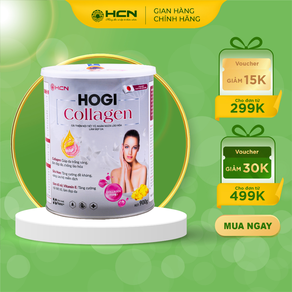 Sữa Collagen Hogi HCN Cải Thiện Nội Tiết Tố Làm Đẹp Da Hiệu Quả 900gr
