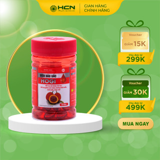 (HSD 3/2025) Viên Dầu Gấc HOGI Hỗ Trợ Cải Thiện Thị Lực, Giúp Sáng Mắt, Giảm Mỏi Mắt | Lọ 60 Viên