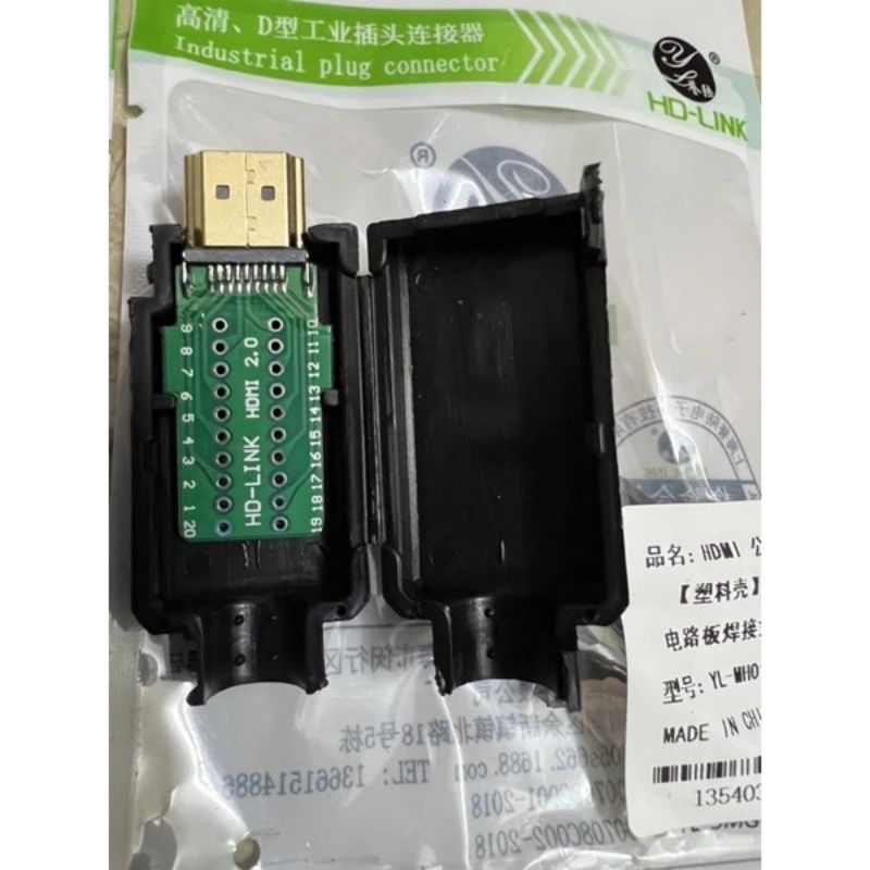 Jack HDMI 19P bắt vít /hàn gồm cả ốp