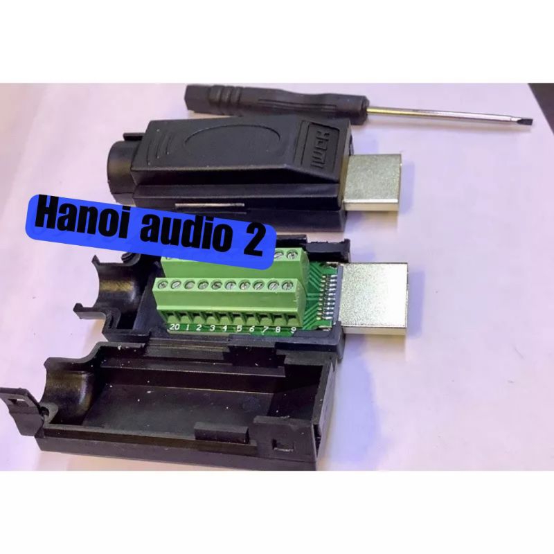 Jack HDMI 19P bắt vít /hàn gồm cả ốp