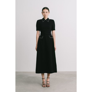 Đầm dáng a nữ white ant ily chain detail midi dress 120400245.100