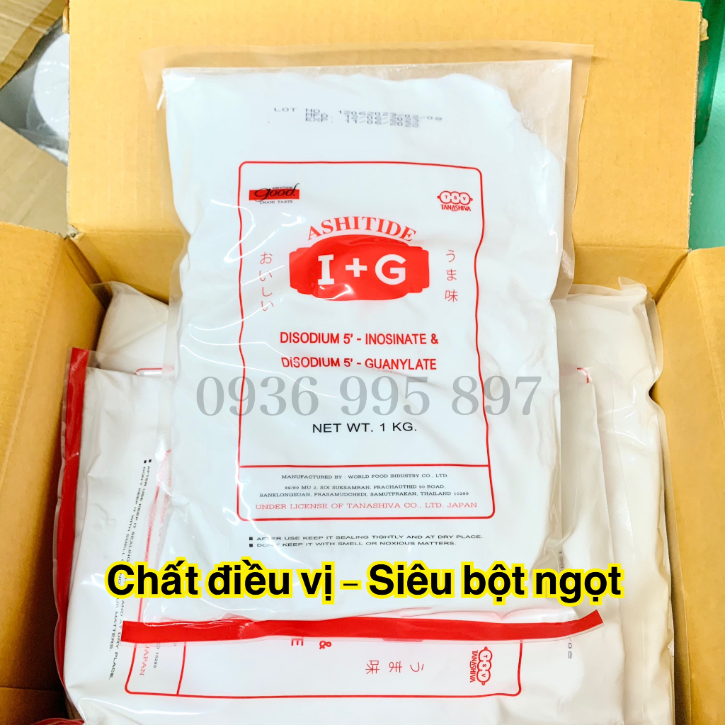 1Kg Chất điều vị I+G, siêu bột ngọt Thái Lan ASHITIDE tạo vị ngọt cho thực phẩm thay thế bột ngọt thông thường