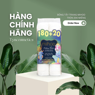 Bông tẩy trang mihoo 100% cotton