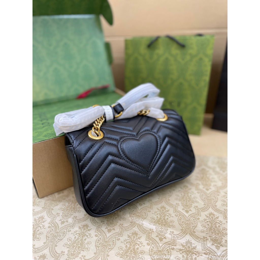 Túi Xách Gucci Marmont Super Màu Đen Size 22cm Full Box
