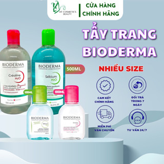 Combo tẩy trang bioderm.a nội địa Pháp 500ml xanh , hồng. Tặng kèm combo bông tẩy trang Tetra.  Hàng chuẩn nội địa Pháp