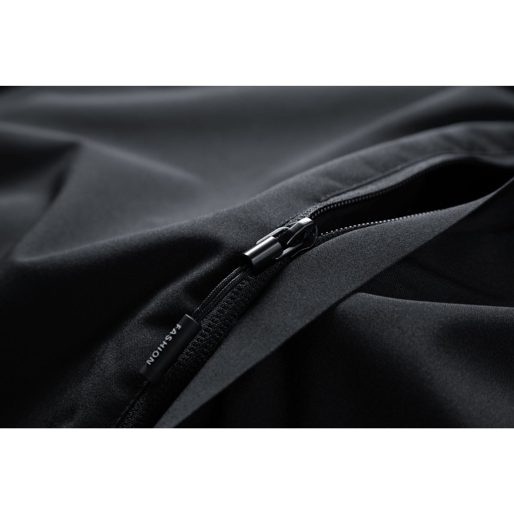 Áo khoác gió nam nữ lót lông cừu, vải tráng bạc nano gió Mũ tháo rời