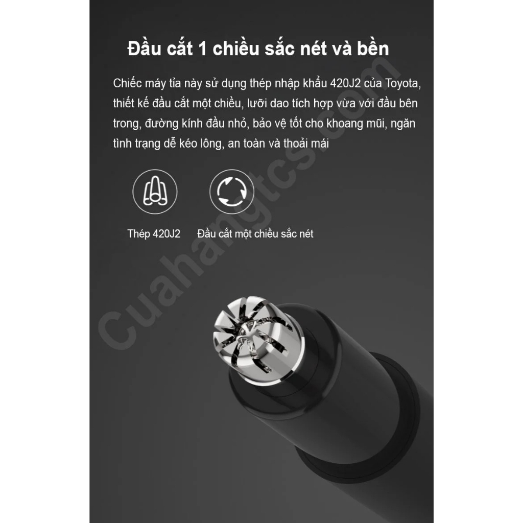 Máy cắt lông mũi ZHIBAI HN1 chính hãng